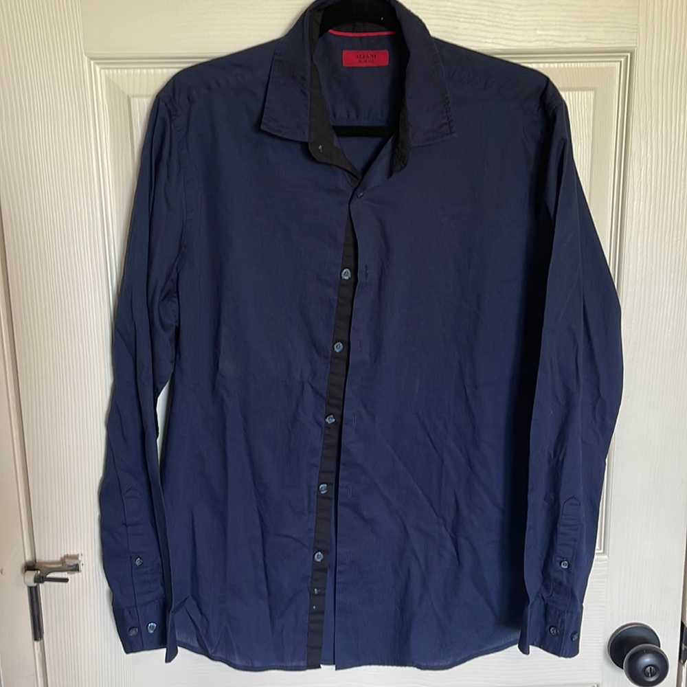 Alfani Slim Fit. Navy Blue.